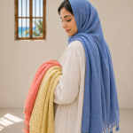 شال طرحدار نخی