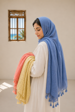 شال طرحدار نخی