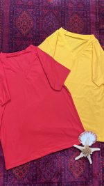 تیشرت سایزبزرگ یقه هفت - تصویر 2